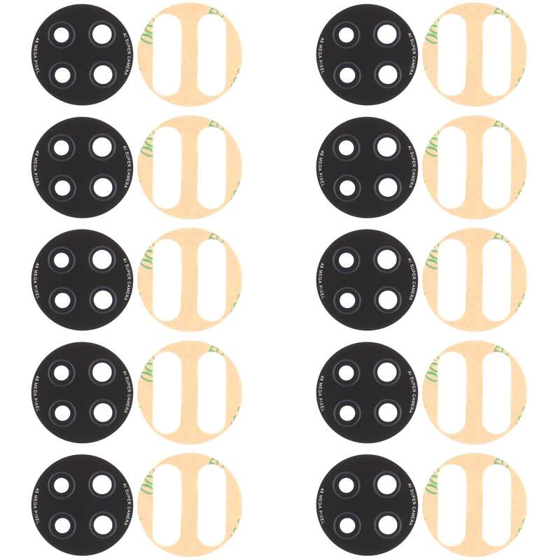 10 PCS Back Camera Lens for Xiaomi Redmi Note 9 5G M2007J22C