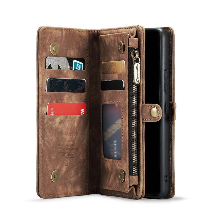 For Samsung Galaxy A53 5G CaseMe-008 Detachable Multifunctional Horizontal Flip Leather Case(Brown)