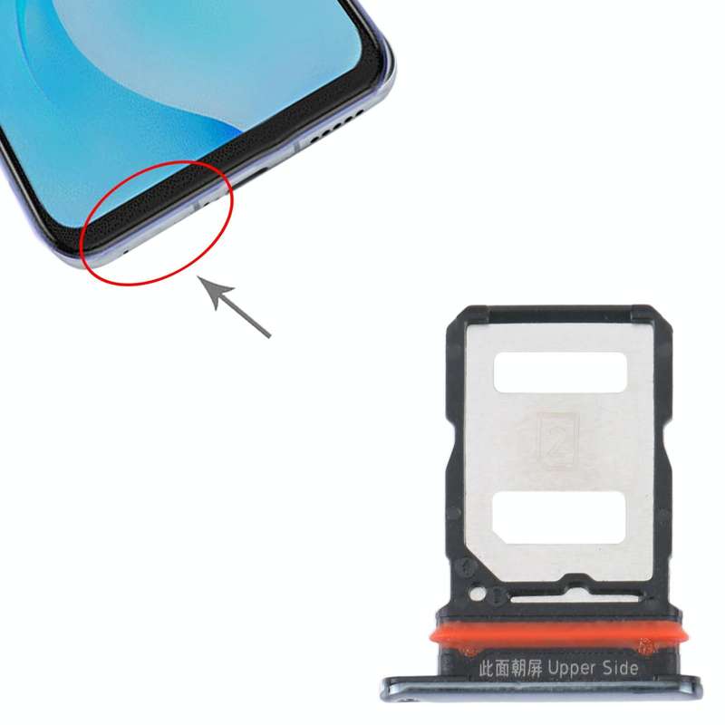 For vivo S7 / V20 Pro SIM Card Tray + SIM Card Tray (Black)