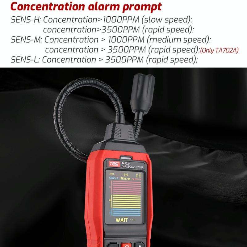 TASI TA702A Simulation Bar Display Cumbelo Gas Detector Portable Gas Testing Instrument Natural G...