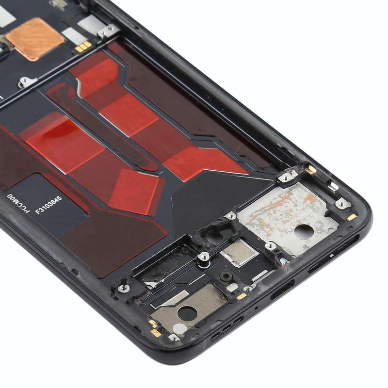 For OPPO Reno 10x zoom Front Housing LCD Frame Bezel Plate (Black)