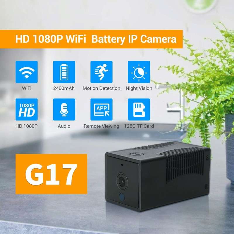 G17 2.0 Million Pixels HD 1080P Smart WiFi IP Camera, Support Night Vision & Two Way Audio & Moti...