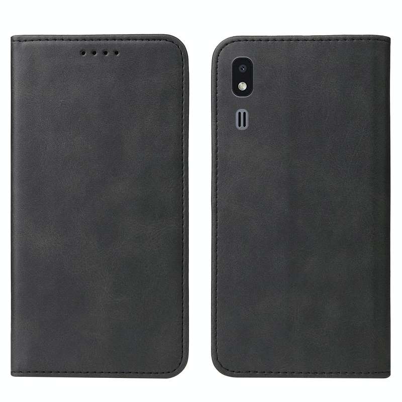 For Samsung Galaxy A2 Core / A260 Magnetic Closure Leather Phone Case(Black)