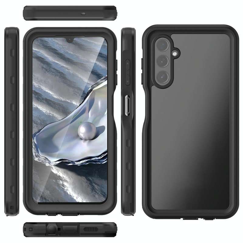 For Samsung Galaxy A14 5G RedPepper 360 Full Body Rugged Waterproof Phone Case(Black)