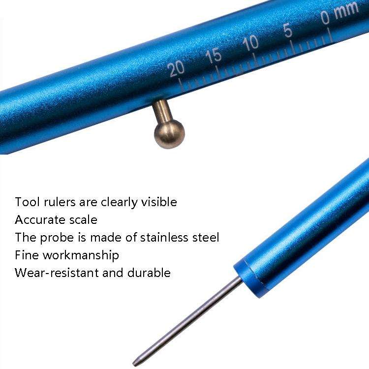 Auto Repair 2 In 1 Testing Tool Brake Pad Thickness Test Pen Car Tire Treated Depth Test Instrume...