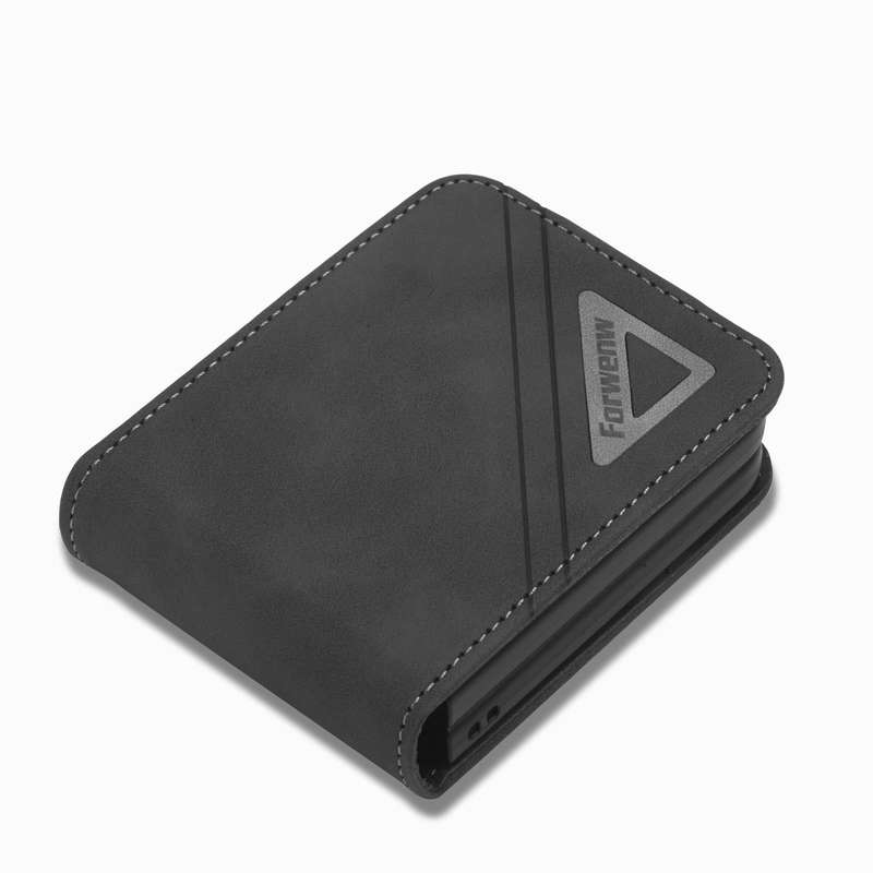 For Samsung Galaxy Z Flip4 Forwenw Dual-side Buckle Leather Phone Case(Black)