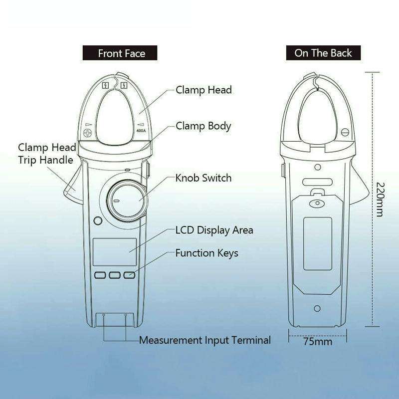 UNI-T UT213C Digital Clamp Meter AC DC Voltage Detector