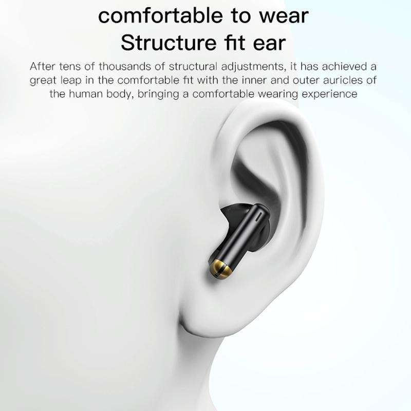 Yesido TWS15 Square True Wireless Bluetooth Noise Reduction Earphone(Black)