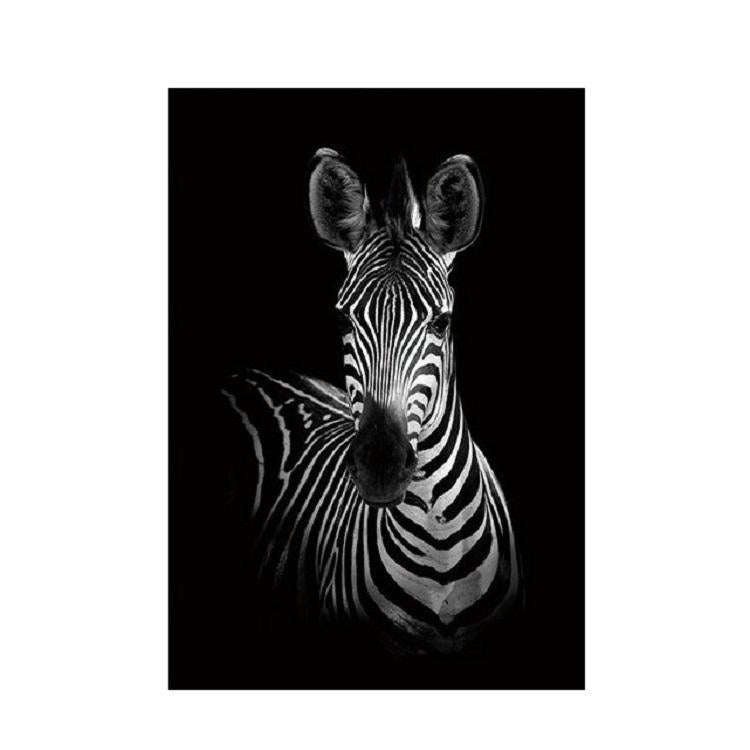 Simple Black and White Animal Decoration Painting Study Living Room Sofa Background Wall Painting...