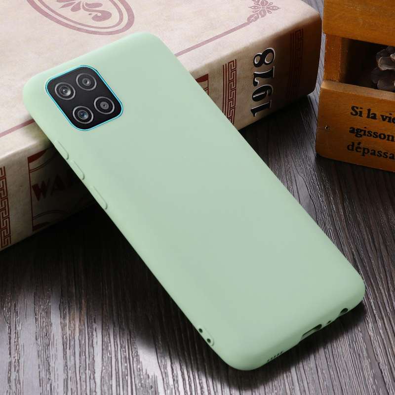For Samsung Galaxy A03 166.6mm Color Liquid Silicone Phone Case(Green)