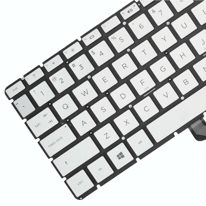 For HP 15m-DR / 15m-DS US Version Laptop Backlight Keyboard(Silver)
