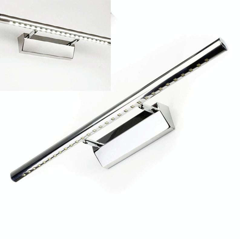 5W LED Wall Lamp Stainless Steel Bathroom Mirror Light, Model:40CM With Switch(White Light)
