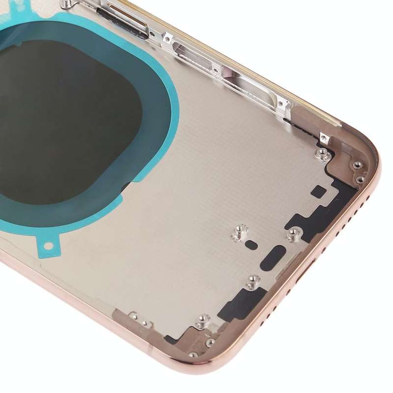 Back Cover with Camera Lens & SIM Card Tray & Side Keys for iPhone XS(Gold)