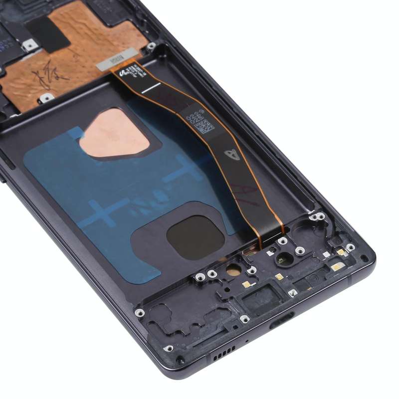 Original Super AMOLED Material LCD Screen and Digitizer Full Assembly with Frame for Galaxy S10 L...