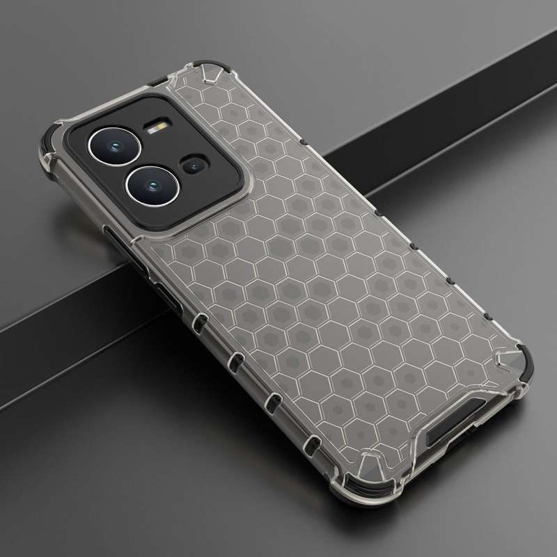 For vivo V25 5G / X80 Lite 5G Honeycomb Phone Case(Black)
