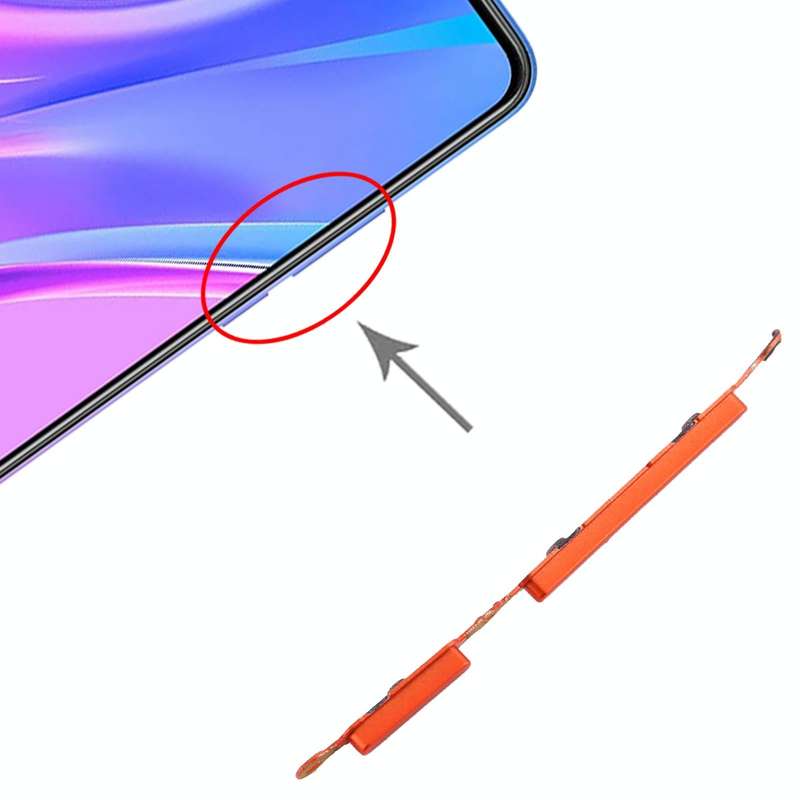Power Button and Volume Control Button for Xiaomi Redmi 9A(Red)