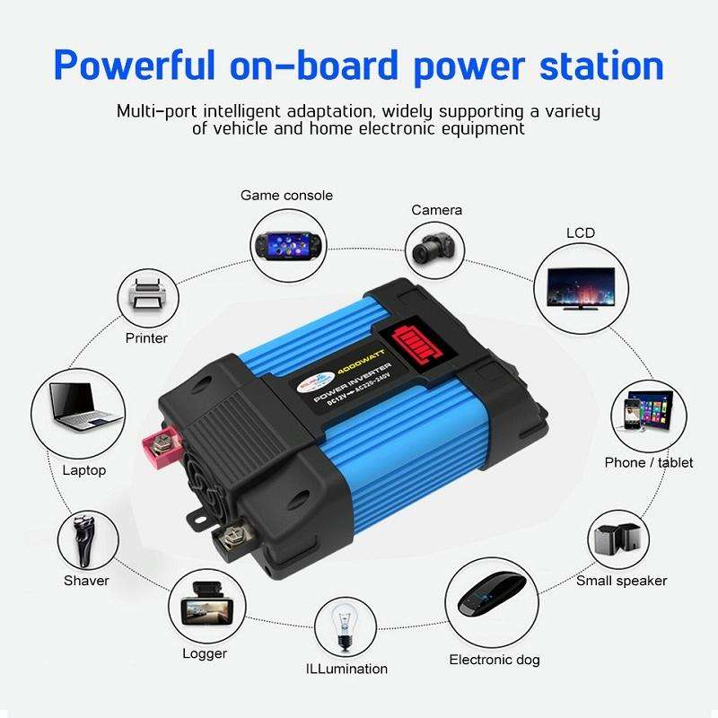 12V-110V 300W SOLIKE TECH Vehicle Inverter Sine Wave Convertor Auto Inverter
