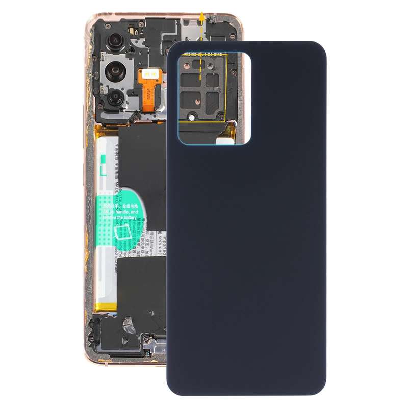 For vivo S12 / V23 5G V2162A V2130 Glass Battery Back Cover (Black)