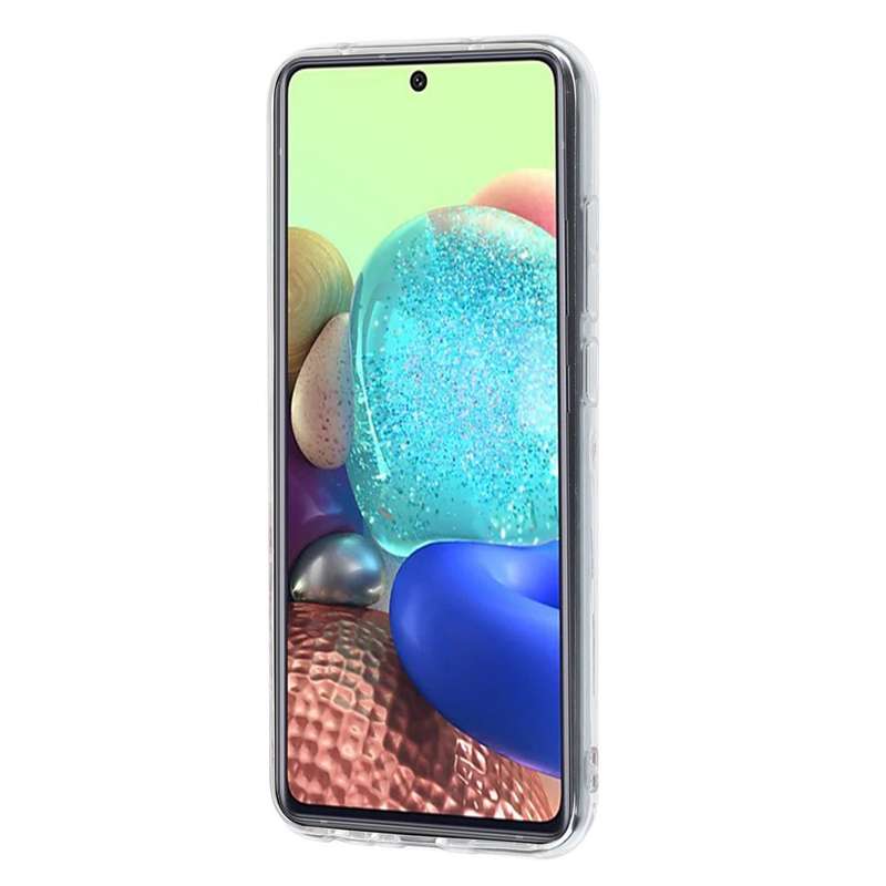 For Samsung Galaxy A12(EU Version) Plating TPU Protective Case(Lotus)