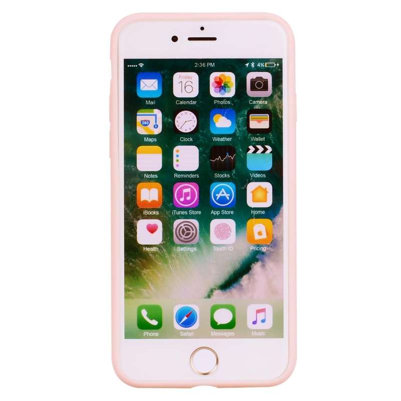 For iPhone SE 2022 / SE 2020 / 8 / 7 Candy Color TPU Case(Pink)