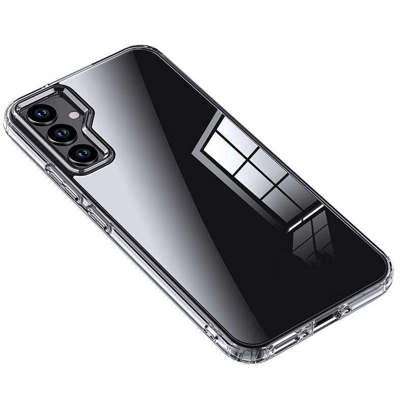 For Samsung Galaxy A34 Armor Clear TPU Hard PC Phone Case(Clear)
