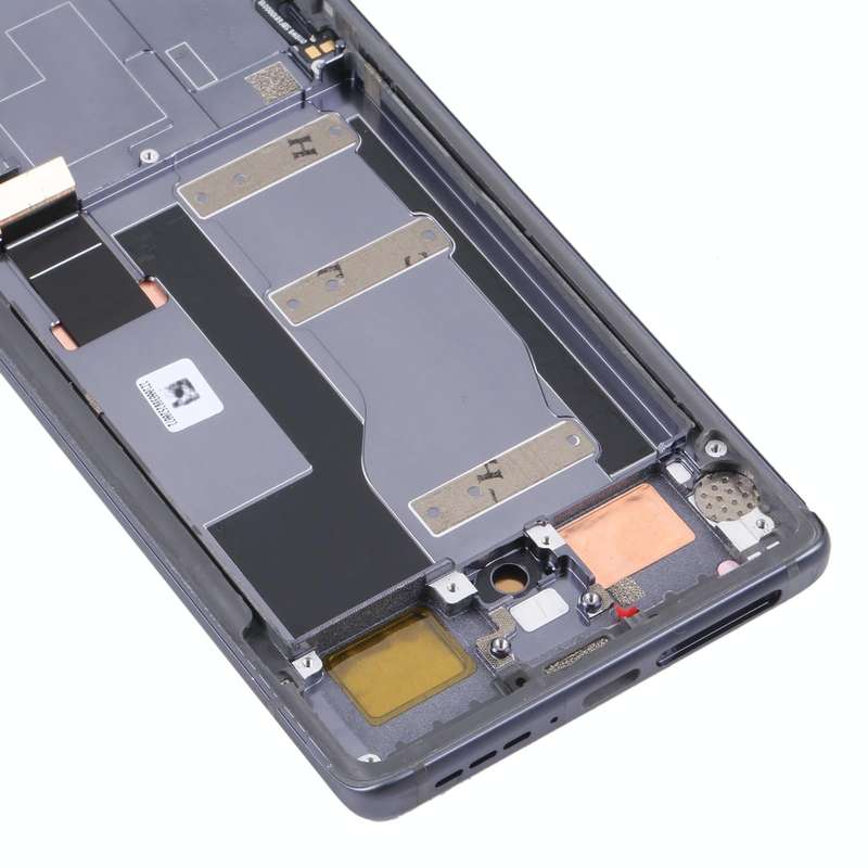 Original LCD Screen for TCL 20 Pro 5G T810H Digitizer Full Assembly with Frame (Black)