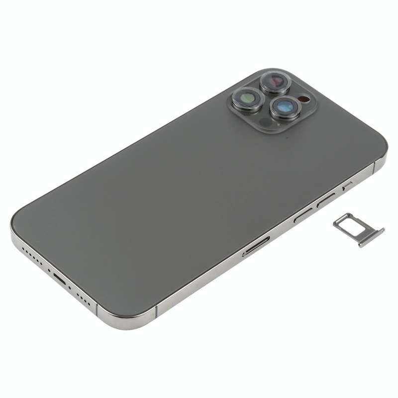 Battery Back Cover (with Side Keys & Card Tray & Power + Volume Flex Cable & Wireless Charging Mo...