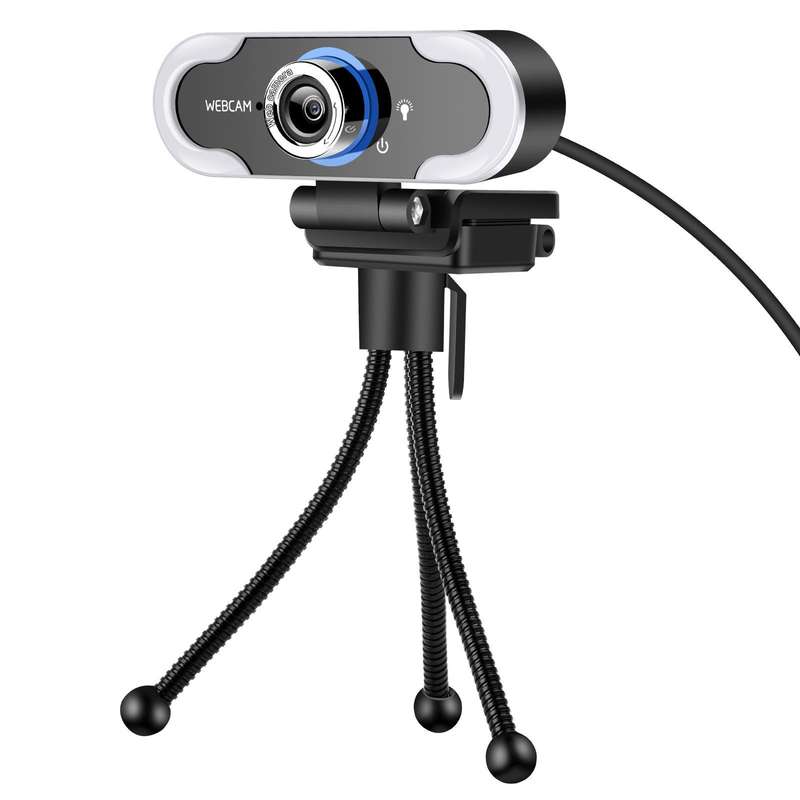 C13 1080P High-Definition Touch 3-level Brightness Web Camera Fill Light Camera Live Webcast Webc...