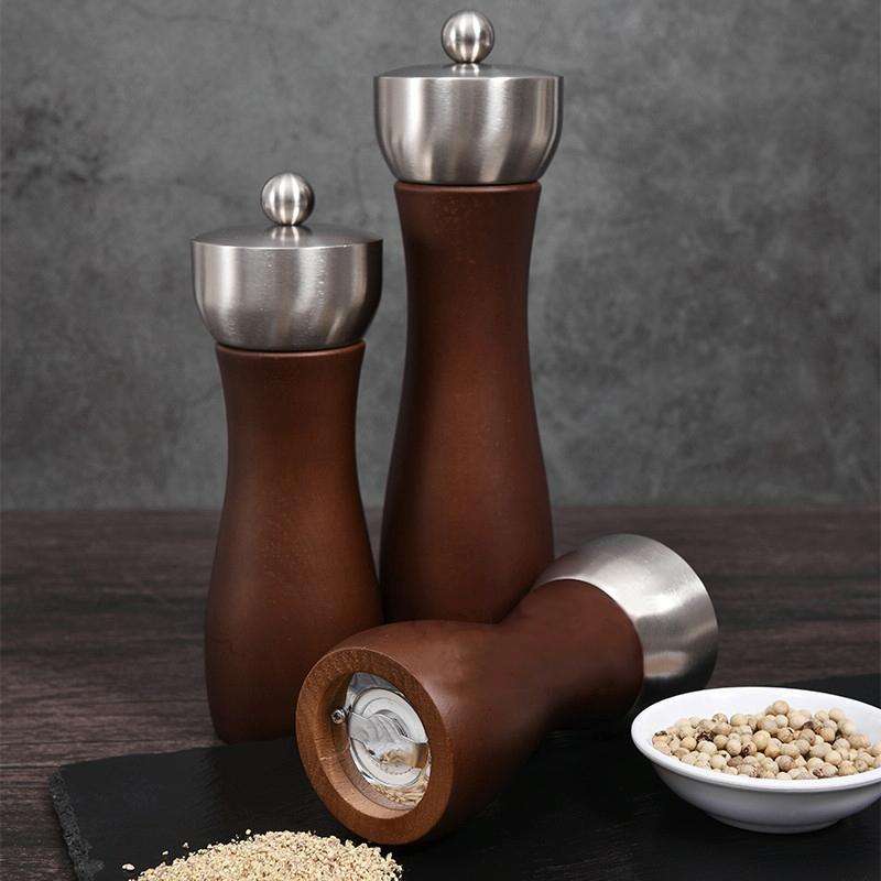 Beech 304 Stainless Steel Manual Pepper Grinder Ceramic Core Pepper Grinder, Specification: 6 Inc...