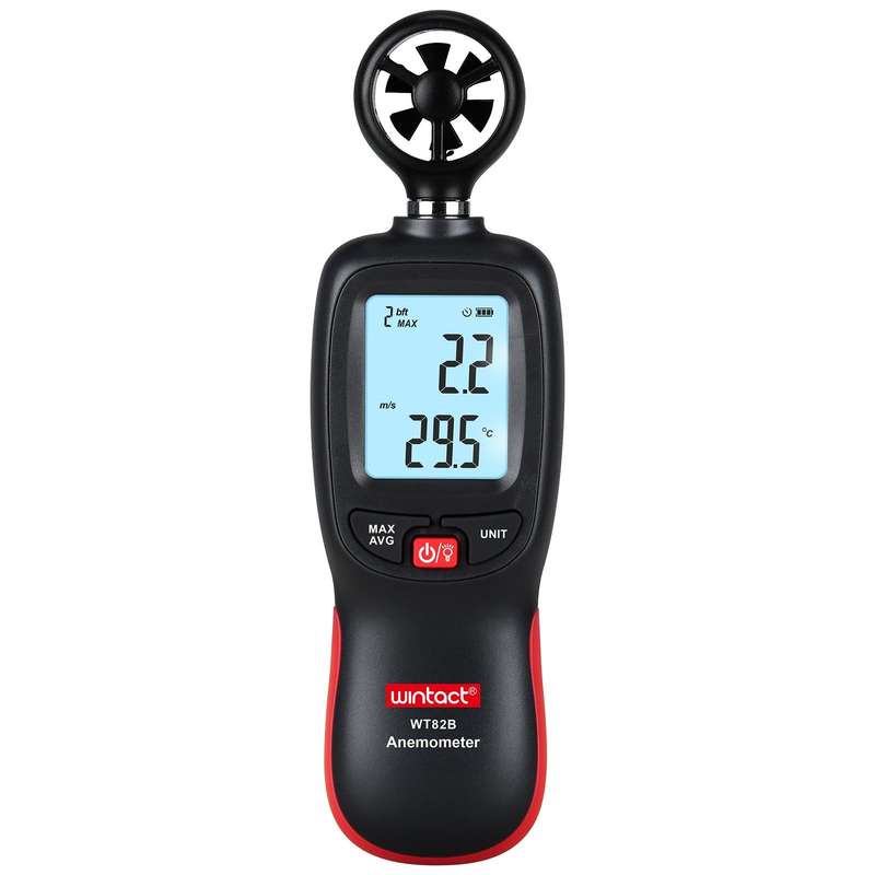Wintact WT82B Bluetooth Wind Anemometer Data Logger Air Velocity Meter