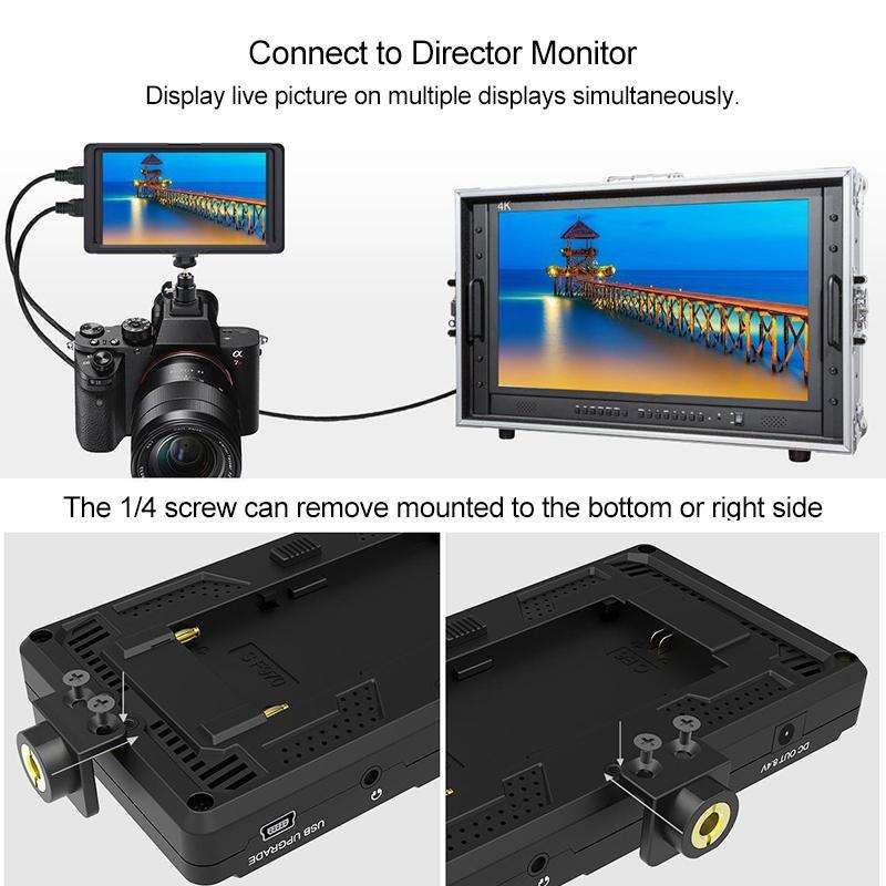 FEELWORLD F5 4K 1920 x 1080 5 inch Camera Field Monitor, Support HDMI