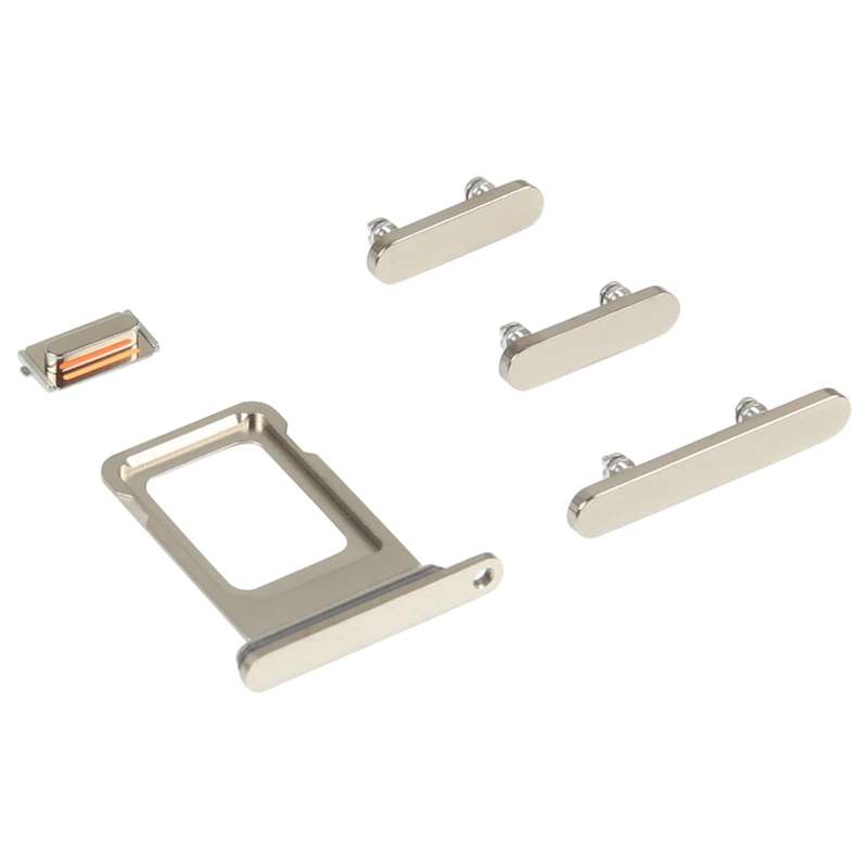 SIM Card Tray + Side Keys for iPhone 14 Pro(Gold)