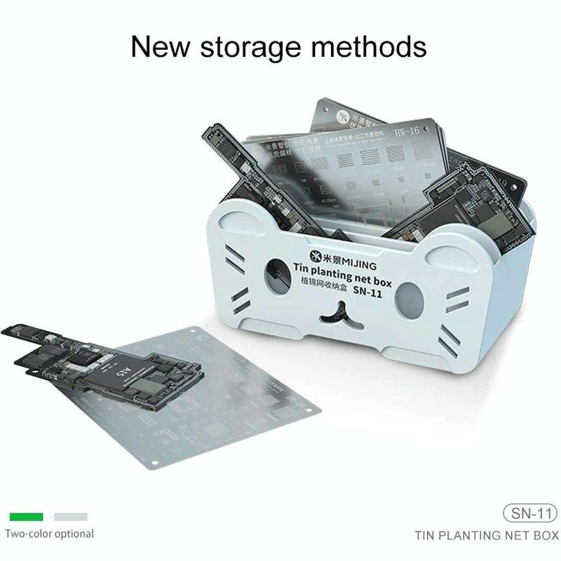 Mijing SN-11 Reballing Stencil Storage Box(Silver)