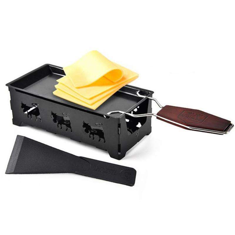 Mini Cheese Grill ,Specification: Wooden Handle Black Set