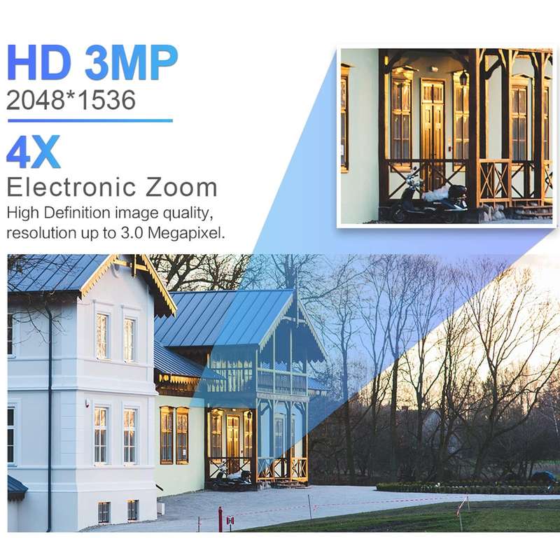 ESCAM QF233 3.0 Million Pixels Smart WiFi IP Camera, Support Auto Tracking & Night Vision & Two W...