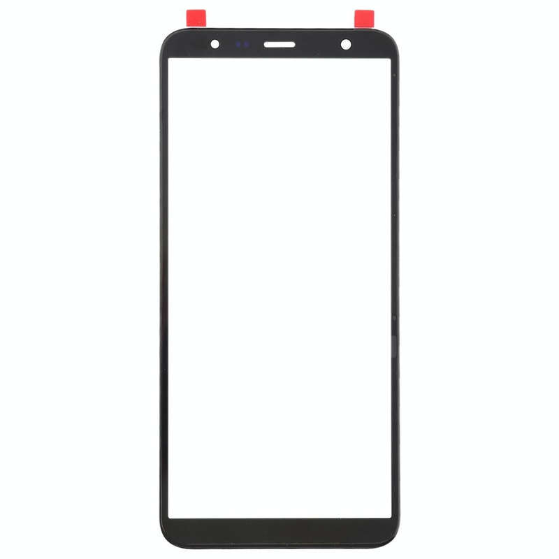 For Galaxy J4+ / J6+ / J610 Front Screen Outer Glass Lens (Black)
