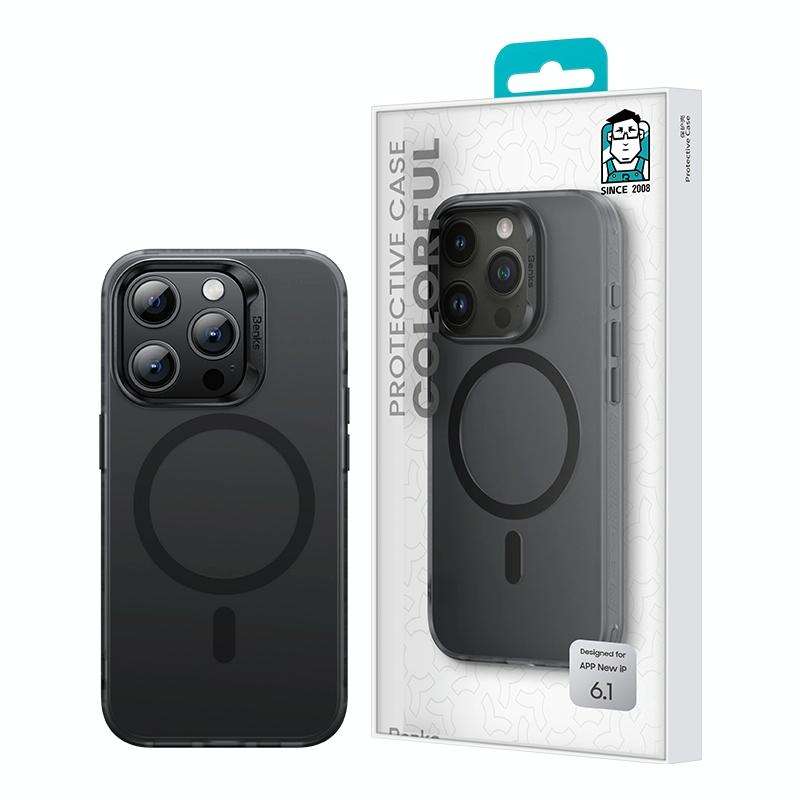 For iPhone 15 Pro Benks Light Sand Series MagSafe Magnetic Shockproof Phone Case(White)