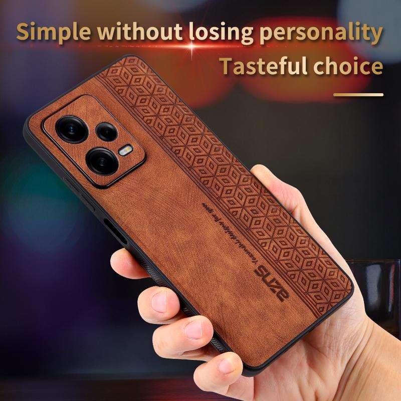 For Xiaomi Redmi Note 12 Pro 5G AZNS 3D Embossed Skin Feel Phone Case(Black)