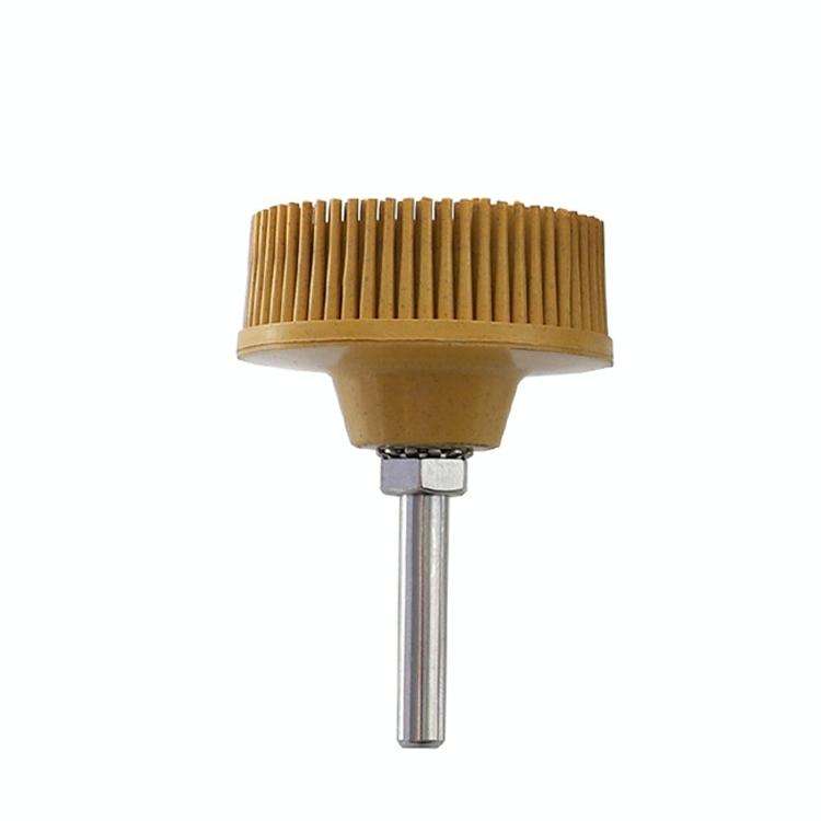 Electric Drill Disc Brush Emery Deburring Polishing Rubber Sanding Brush, Style: 2 Inch Yellow