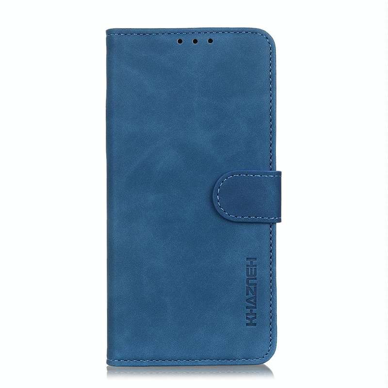 For vivo Y35 4G / Y22s KHAZNEH Retro Texture PU + TPU Horizontal Flip Leather Case(Blue)