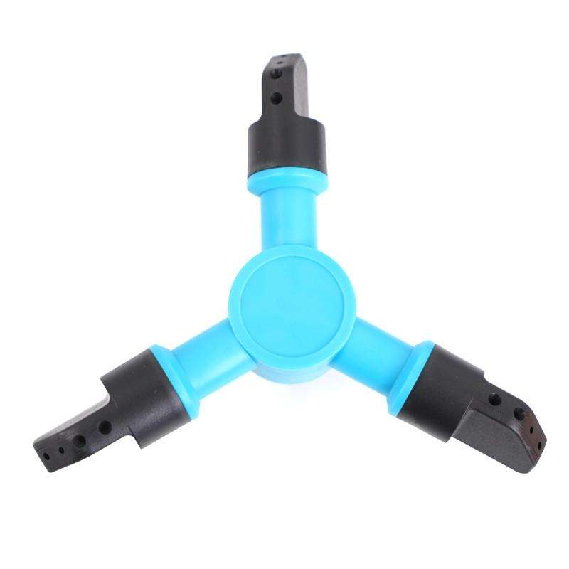 Trampoline 360 Degree Automatic Rotating Sprinkler Gardening Water Toy,Size: Small (Blue)