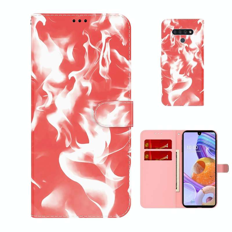 For LG Stylo 6 / K71 Cloud Fog Pattern Horizontal Flip Leather Case with Holder & Card Slot & Wal...