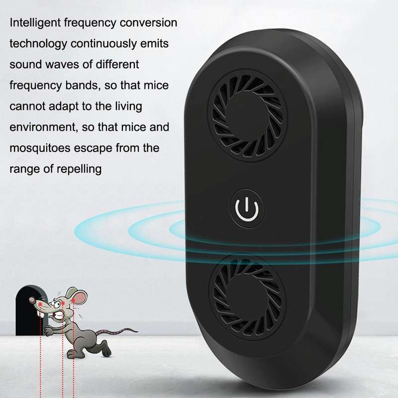 Ultrasonic Mosquito Repellent Multifunctional Electronic Insect Repellent US Plug(White)
