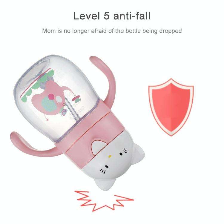 Infant Toddler Drink Cup Child Plastic Leakproof Cartoon Straw Cup With Handle Gravity Ball, Size...