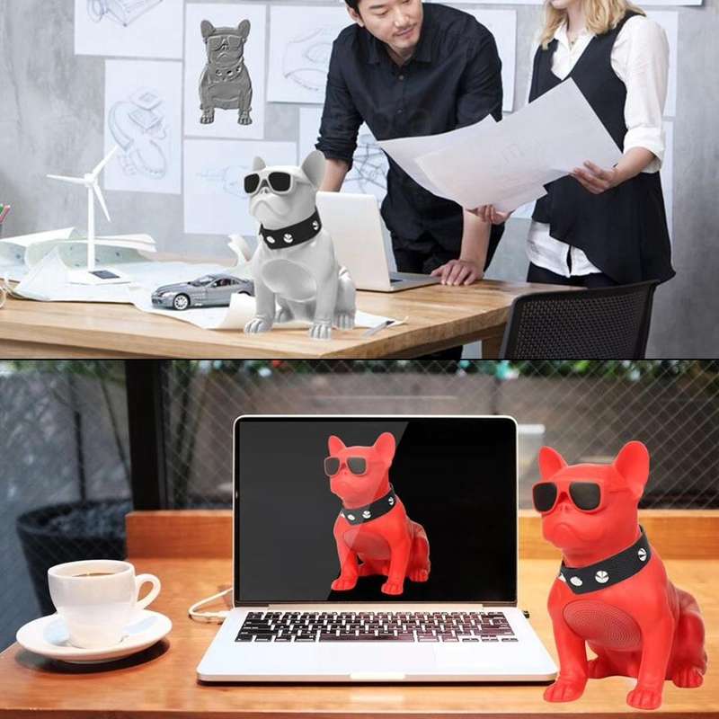 CH-M10 Bulldog Shape Stereo Wireless Bluetooth Speaker, Support TF Card / U Disk / FM