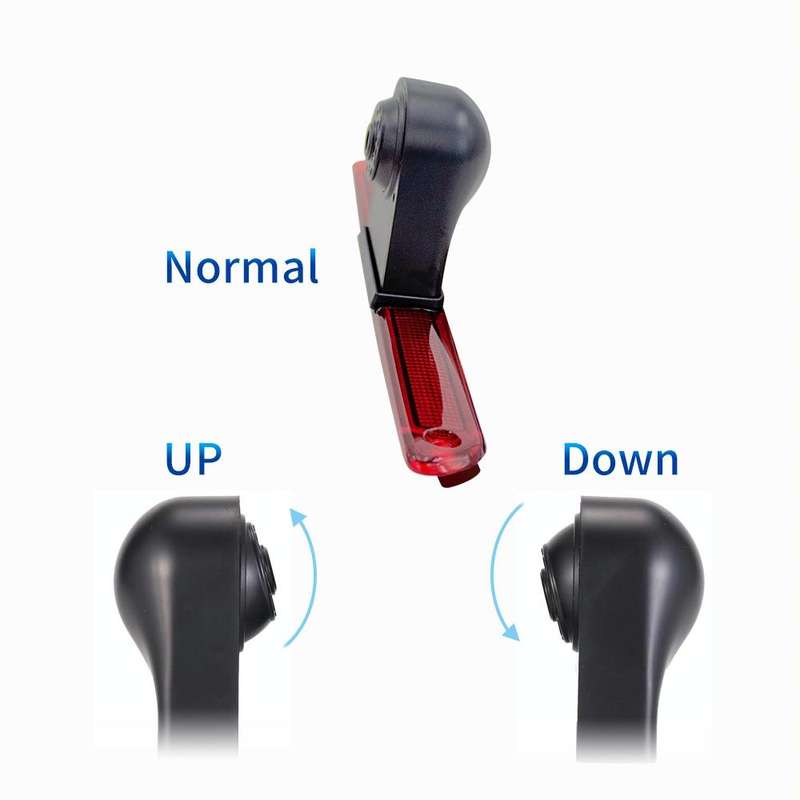 PZ461 Car Waterproof High Position Tail Light Brake Light View Camera + 7 inch Rearview Monitor f...