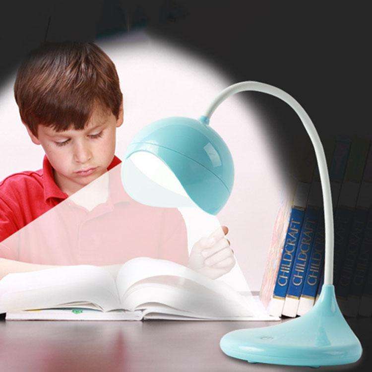8012 USB Desk Lamp Student LED Study Lamp Bedroom Bedside Lamp(Blue)