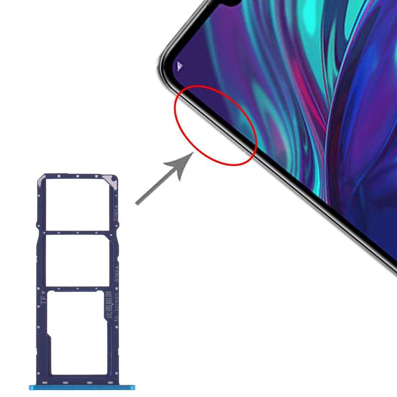 SIM Card Tray + SIM Card Tray + Micro SD Card Tray for Huawei Y7 (2019) / Y7 Pro (2019) / Y7 Prim...