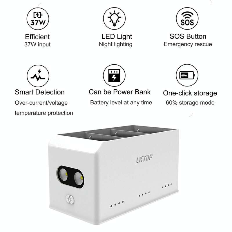 For DJI Mini 4 Pro / Mini 3 Pro Drone LKTOP 37W Two Way Charging Hub