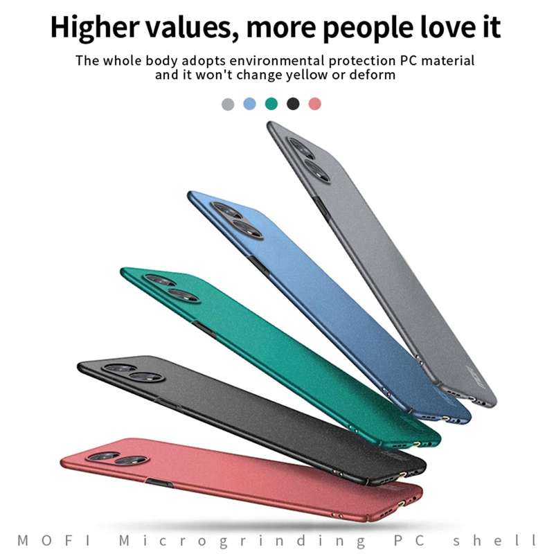 For OPPO A97 5G MOFI Frosted PC Ultra-thin Hard Phone Case(Blue)
